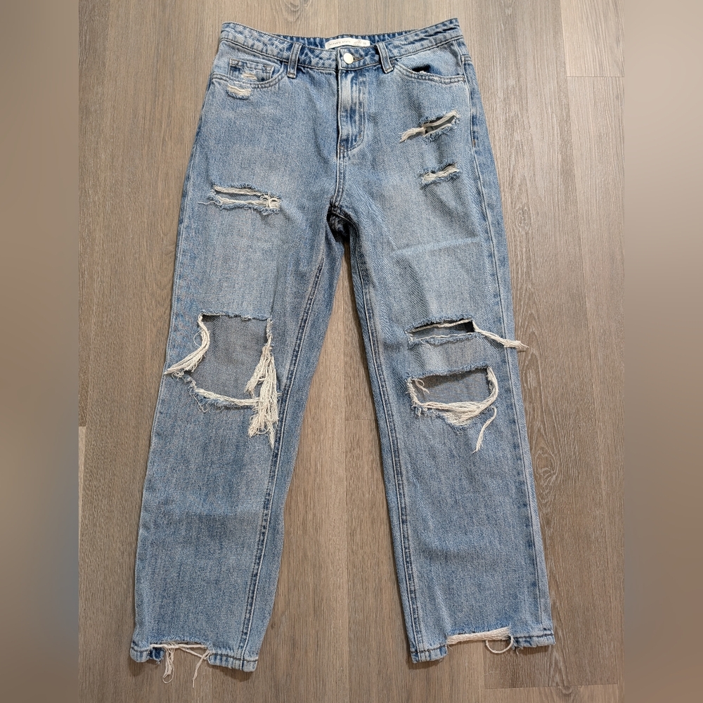 Altar'd State Sky Blue Denim Pants - 27 - Preloved